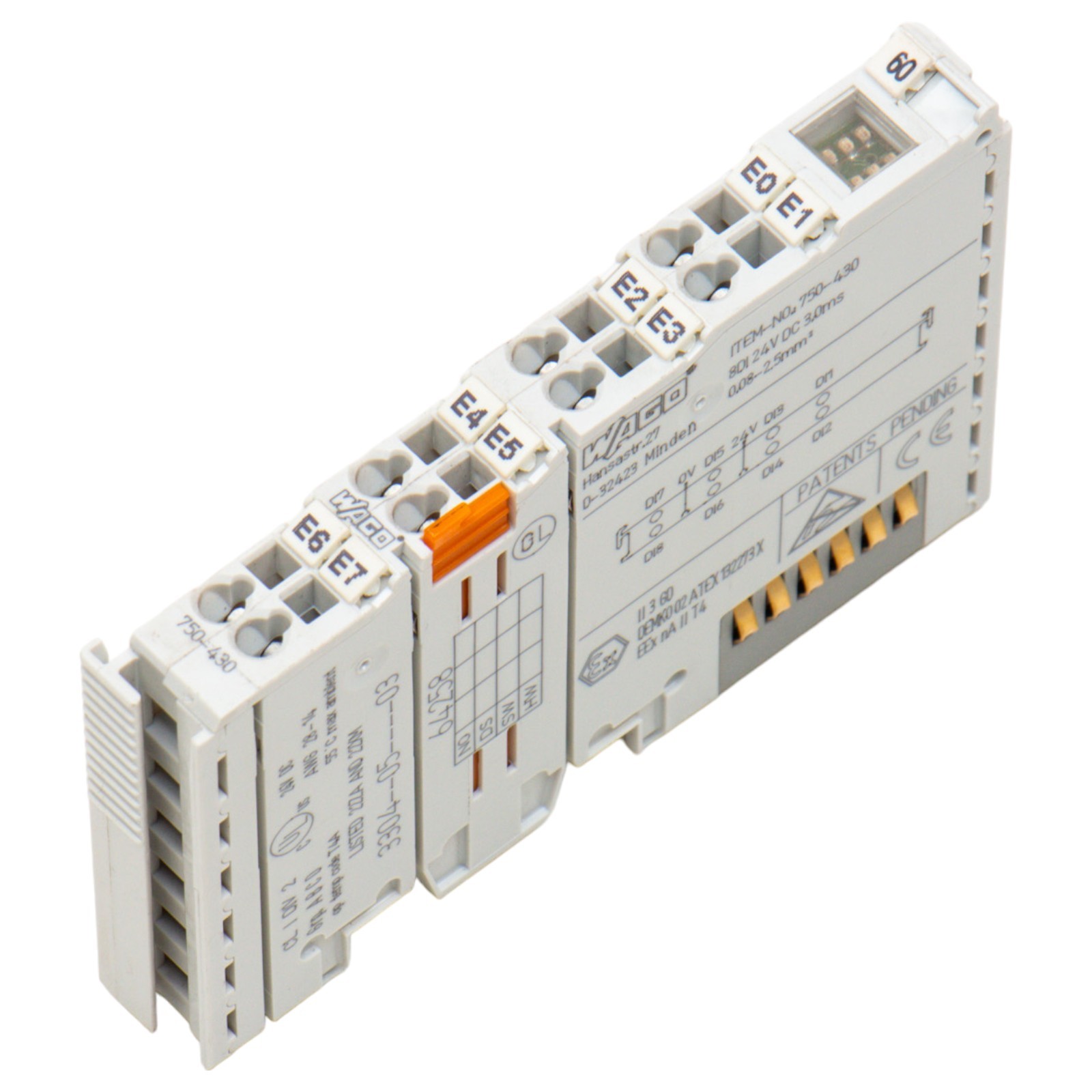 WACO 750-430, Digital input Modul 24VDC, 750-430, 750430, Not Applicable Used…