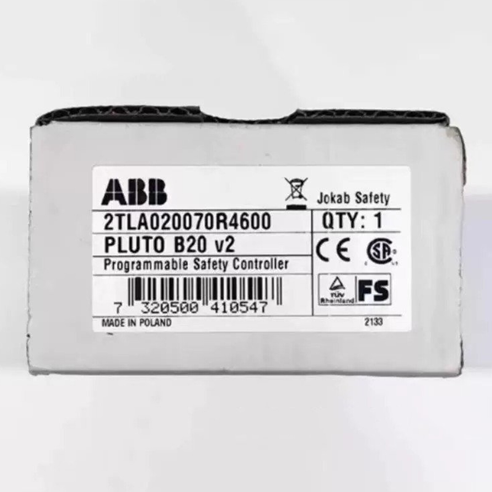 one new 2TLA020070R4600 Abb safety relay PLUTO B20 V2