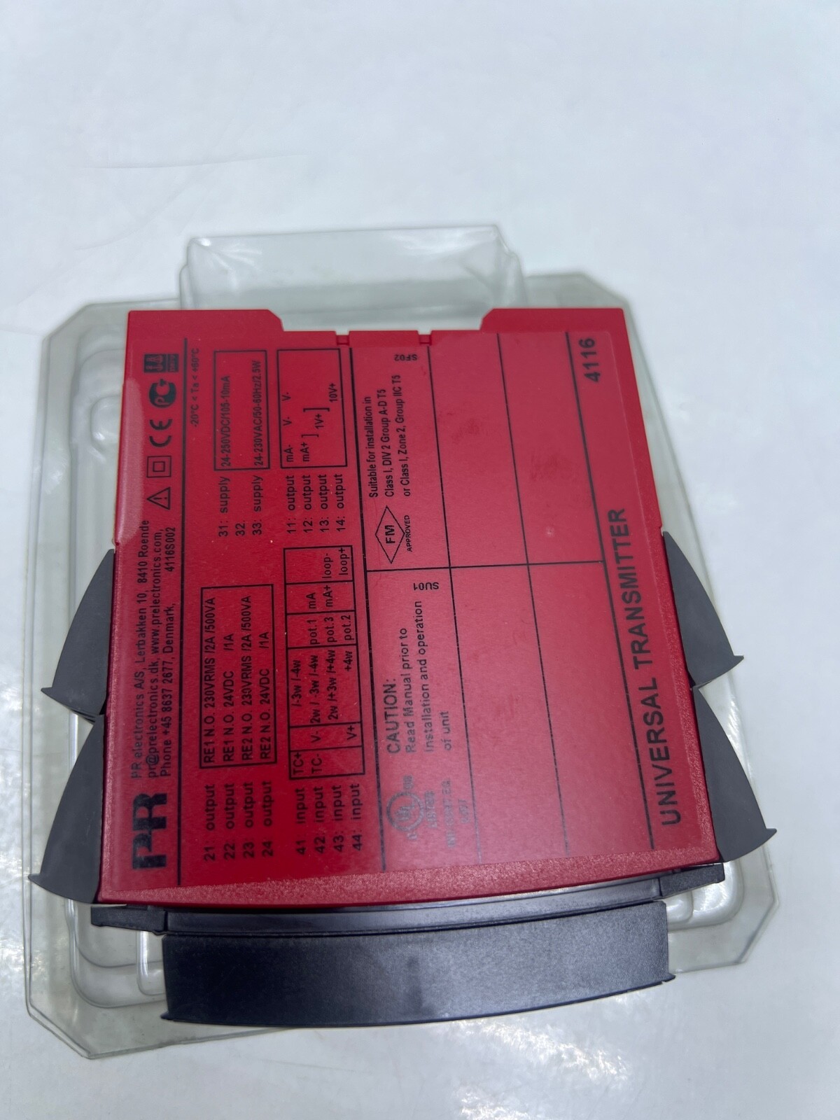 PR ELECTRONICS 4116 UNIVERSAL TRANSMITTER + PR 4501 DISPLAY