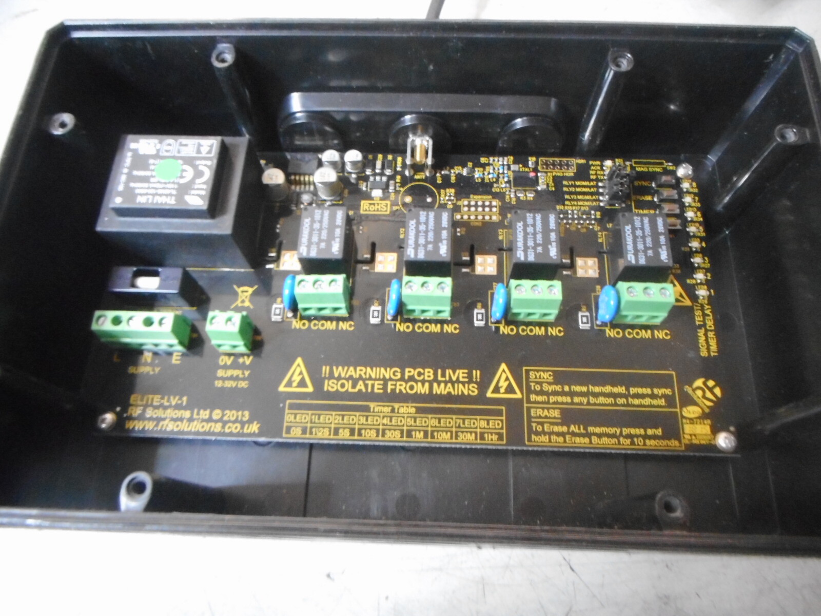 RF SOLUTIONS SABRE 4 CHANNEL 4000M 868MHz 12-32Vdc — SABRE-S4L