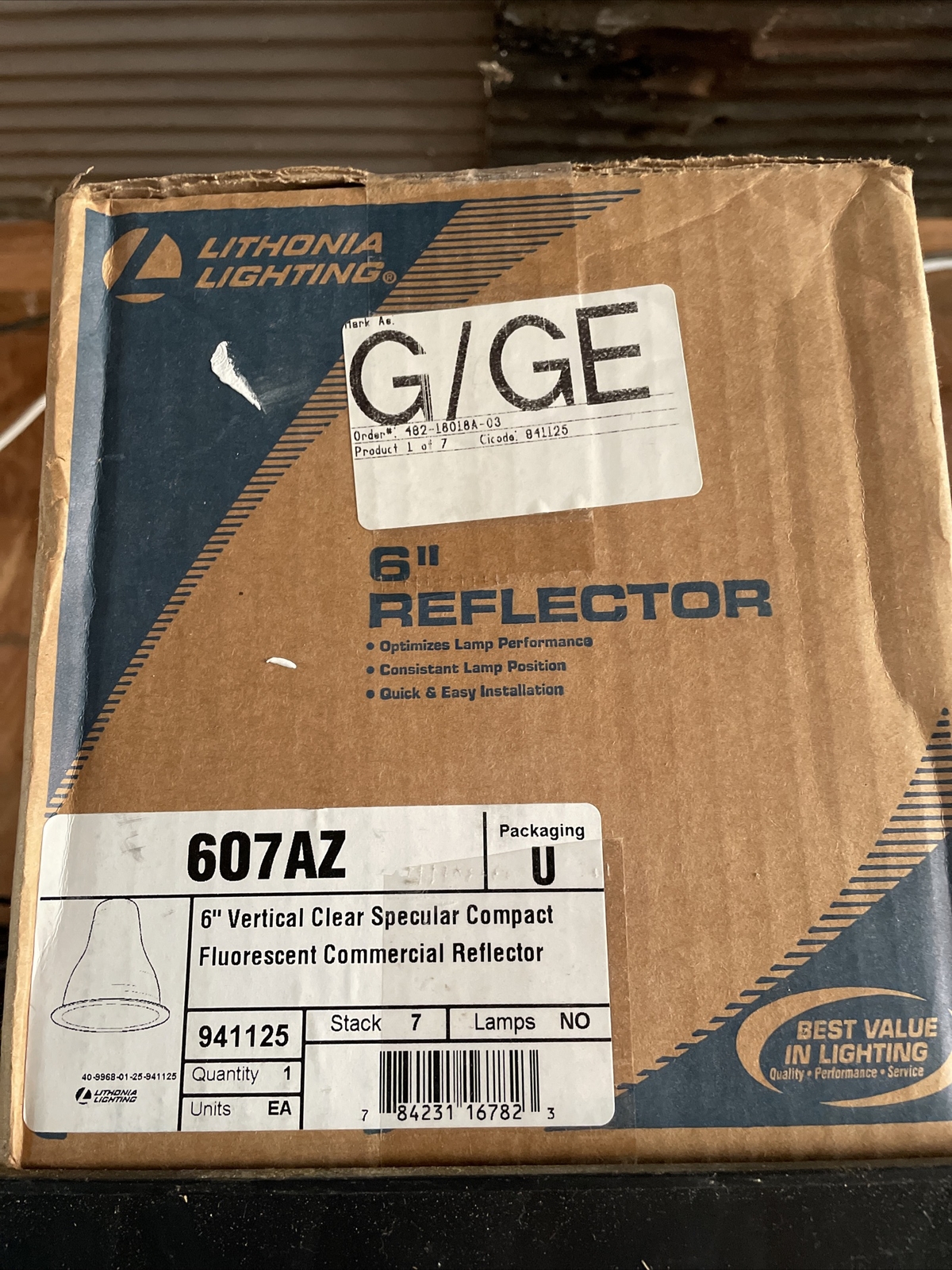 Lot of 12 LITHONIA LIGHTING 607 6″ reflector white 942092 luminar recessed new