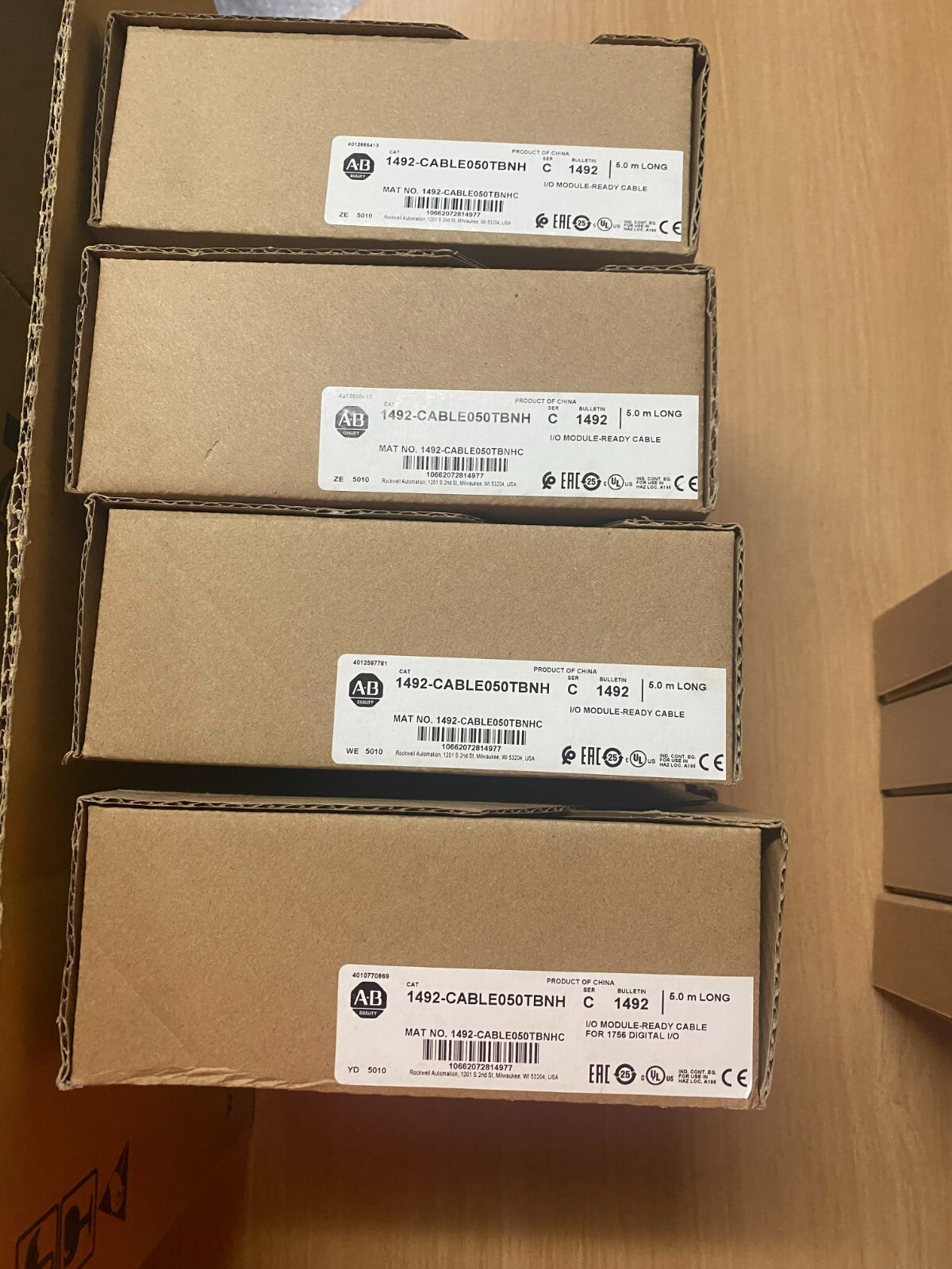 1492-CABKE050TBNH ALLEN BRADLEY I/O MODULE-READY CABLE FOR 1756 DIGITAL I/O