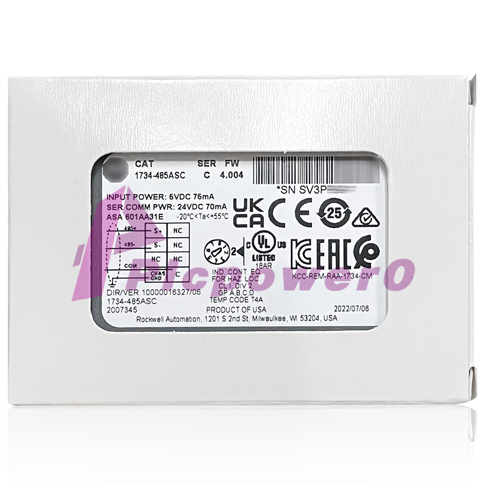 New Allen Bradley 1734-485ASC POINT I/O RS-485/422 ASCII Interface