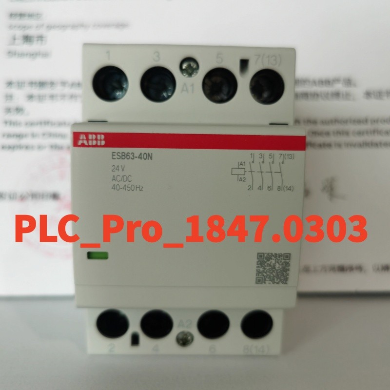 1PCS New ABB ESB63-40N 24VAC/DC Module Contactor ESB63-40N Fast shipping