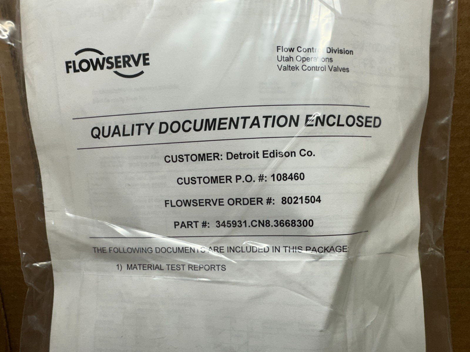 NEW FLOWSERVE 345931.CN8.3668300 RETAINER SEAT VALVE MK1 4” CL 4500 ID: 300049