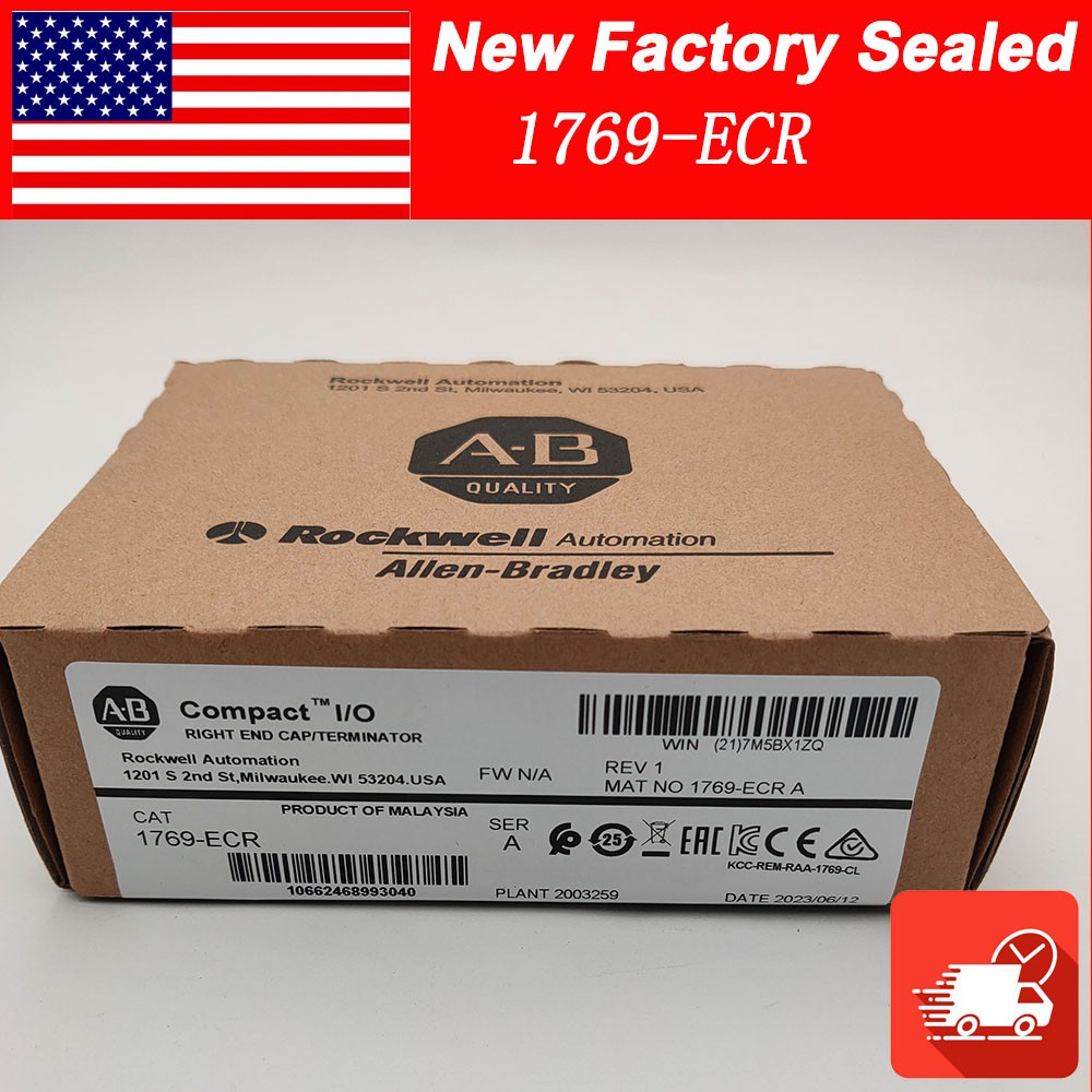NEW Unopened Allen-Bradley1769-ECR Compact I/O Right End Cap/TERMINATOR 1769ECR