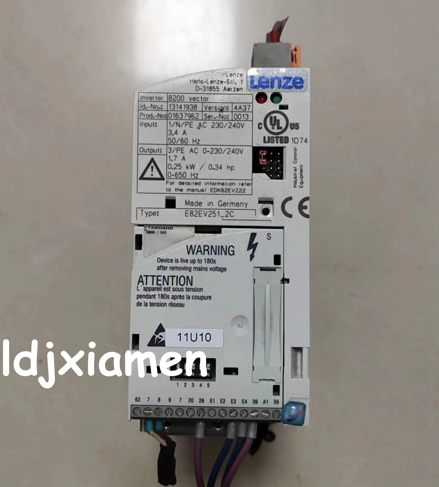 USED 1PCS Lenze Inverters E82EV251-2C