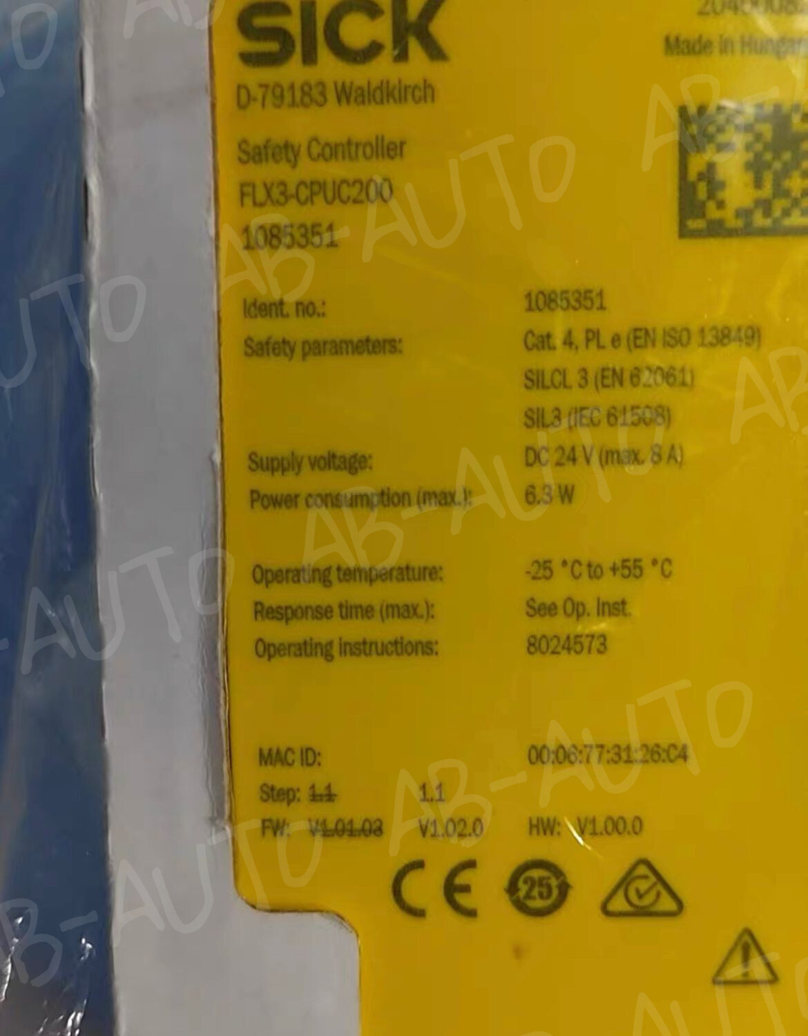 FLX3-CPUC200 SICK FLX3-CPUC200 1085351 Safety relay New