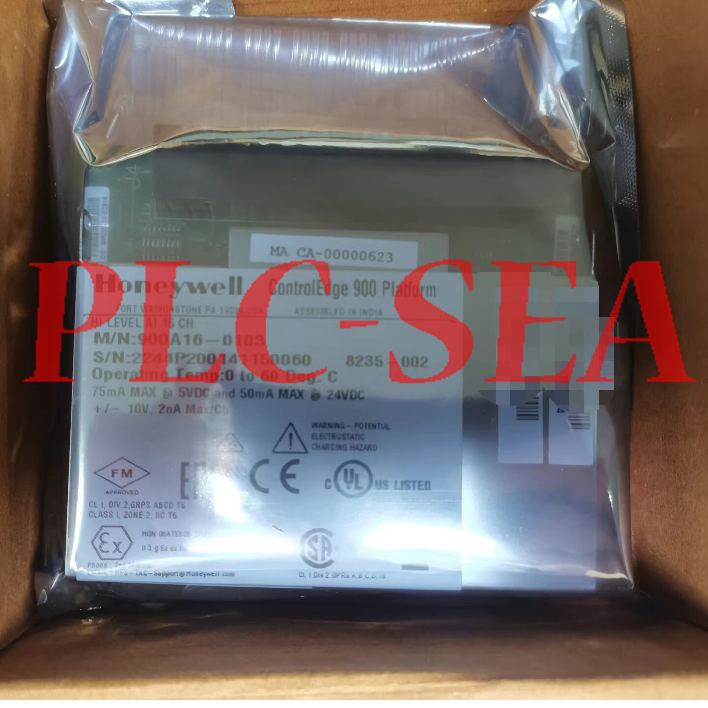Honeywell 900A16-0103 High Level AI 16 Channel Module Via FEDEX/DHL
