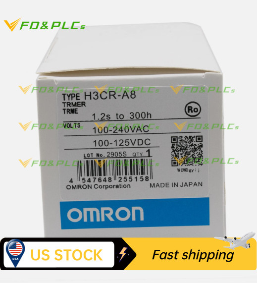 OMRON NEW H3CR-A8 H3CRA8 100-240VAC 100-125VDC INPUT TIMER RELAY