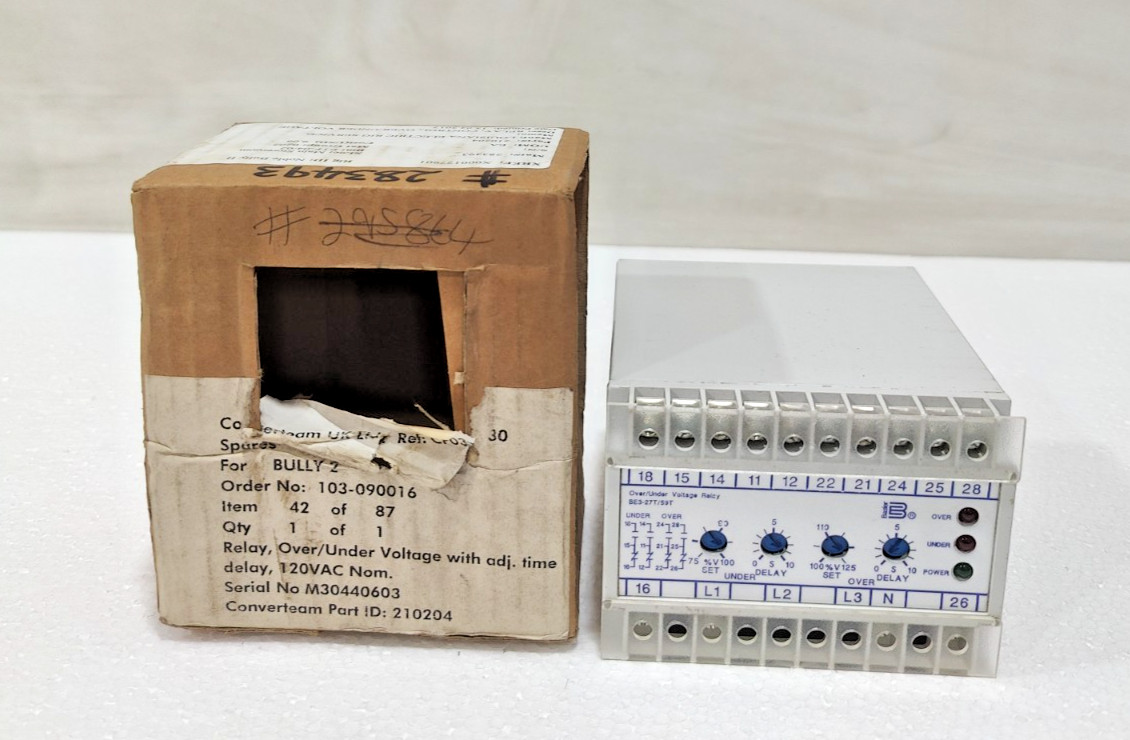 *NEW* BASLER ELECTRONIC BE3-27T/59T-1A1N3 VOLTAGE RELAY 120V 9319700100