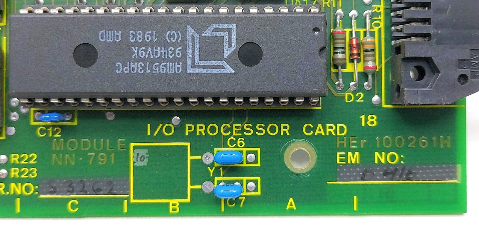 Nor Control Automation NN-791 HEr100261H I/O Processor Card 6983