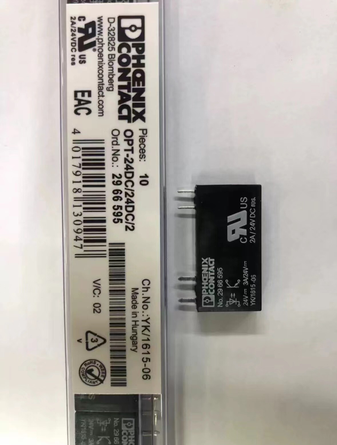 1pcs Phoenix Contact OPT-24DC/24DC/2 mini Solid-state relay 2966595