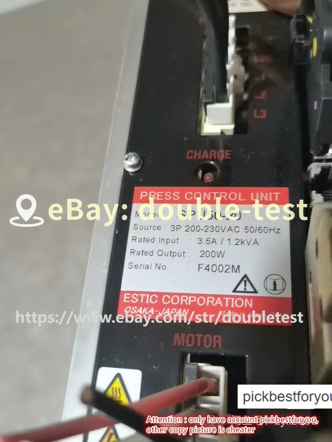 1PC good ESTIC SPU50-20 B60E3-XX-5000 SHIP EXPRESS P6029B YL#dou