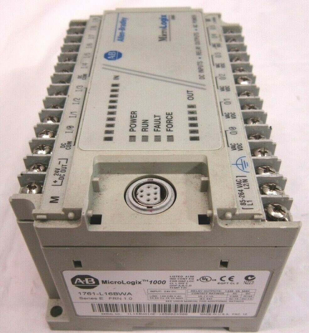 Allen Bradley PLC MicroLogix 1000 1761-L16BWA, For Parts/ Repair