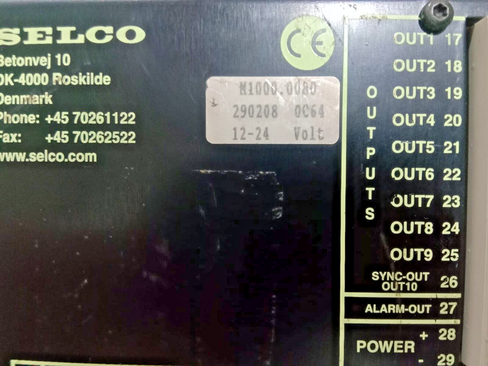 Selco m1000.0080 alarm monitor (Tested)