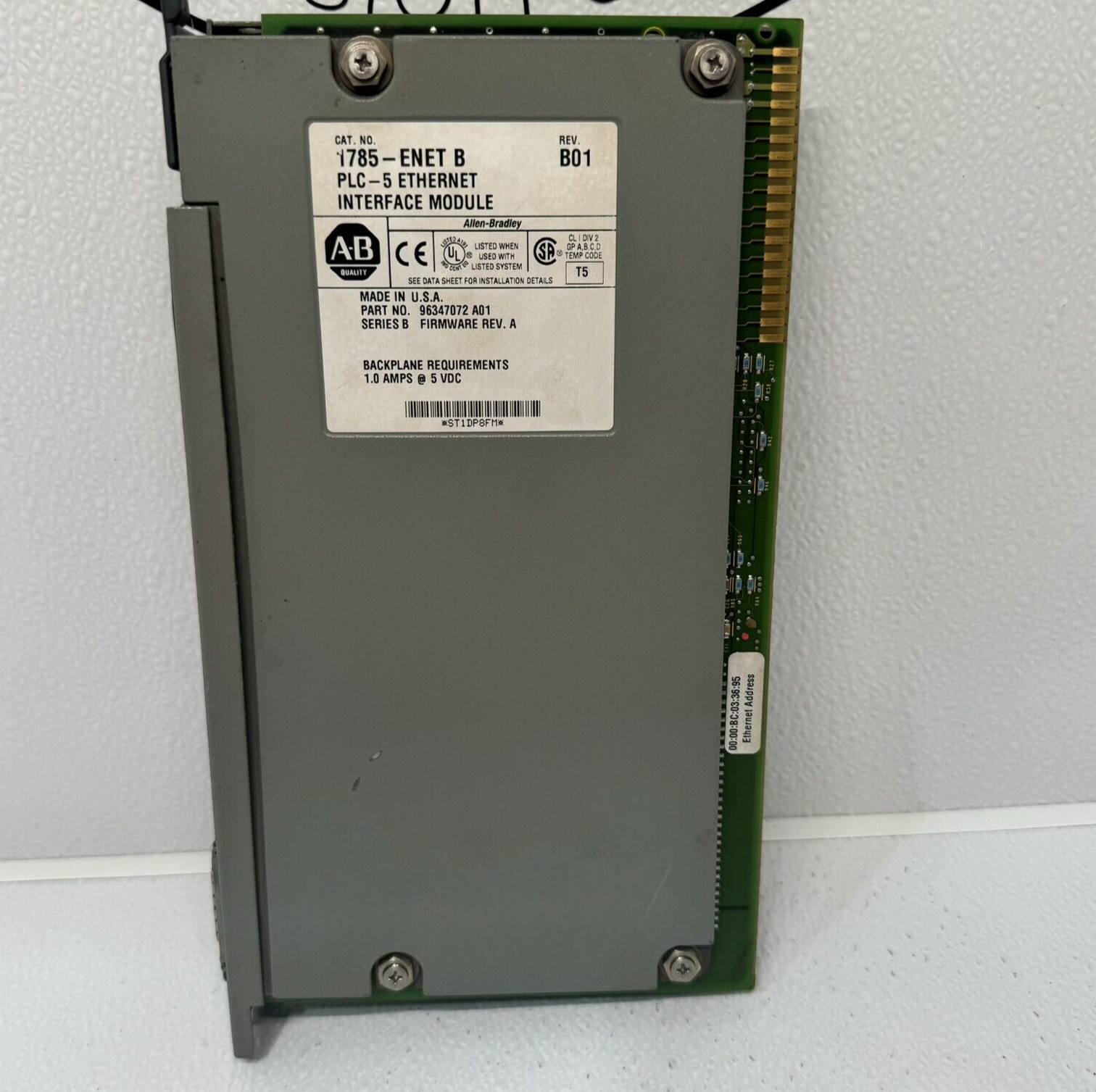 Allen Bradley 1785-ENET Ser B PLC-5 Ethernet Interface Module