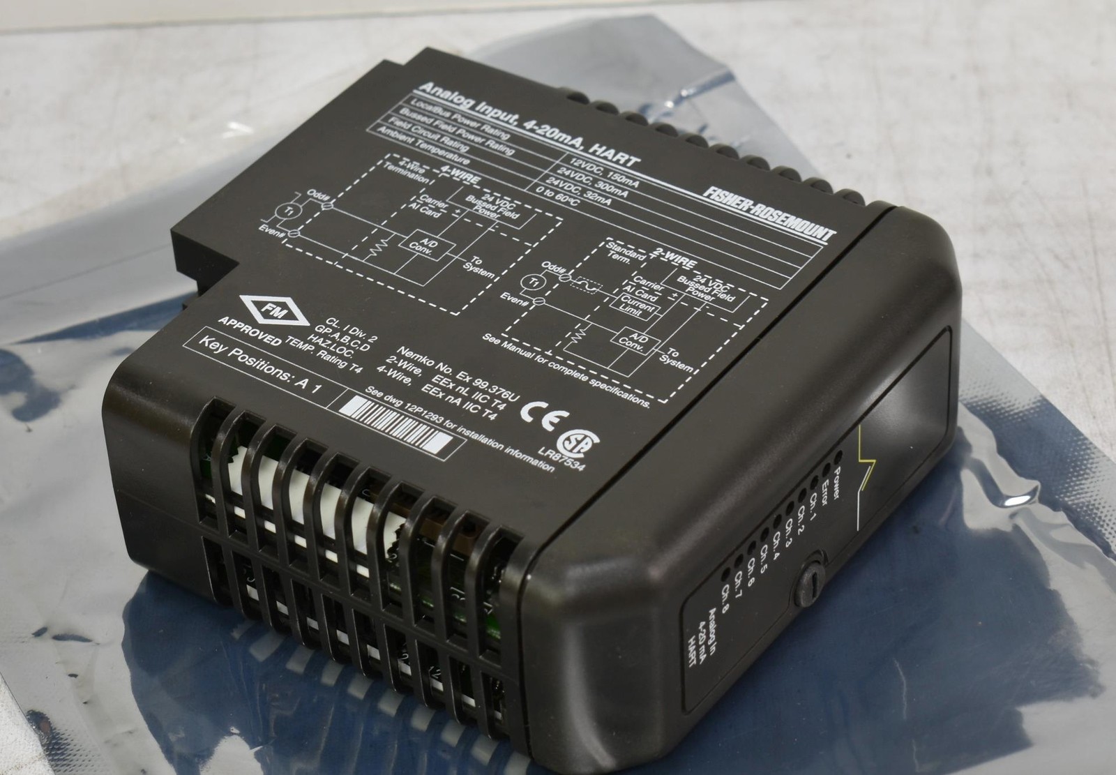 Emerson DeltaV Fisher Rosemount KJ3002X1-BA1 Analog Input Card