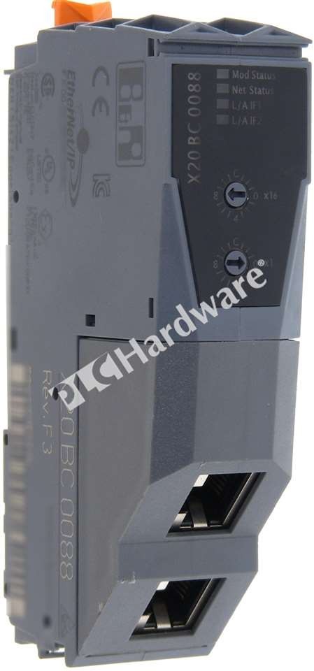 B&R X20BC0088 X20 X2X Link 2-Port RJ45 EtherNet/IP Adapter