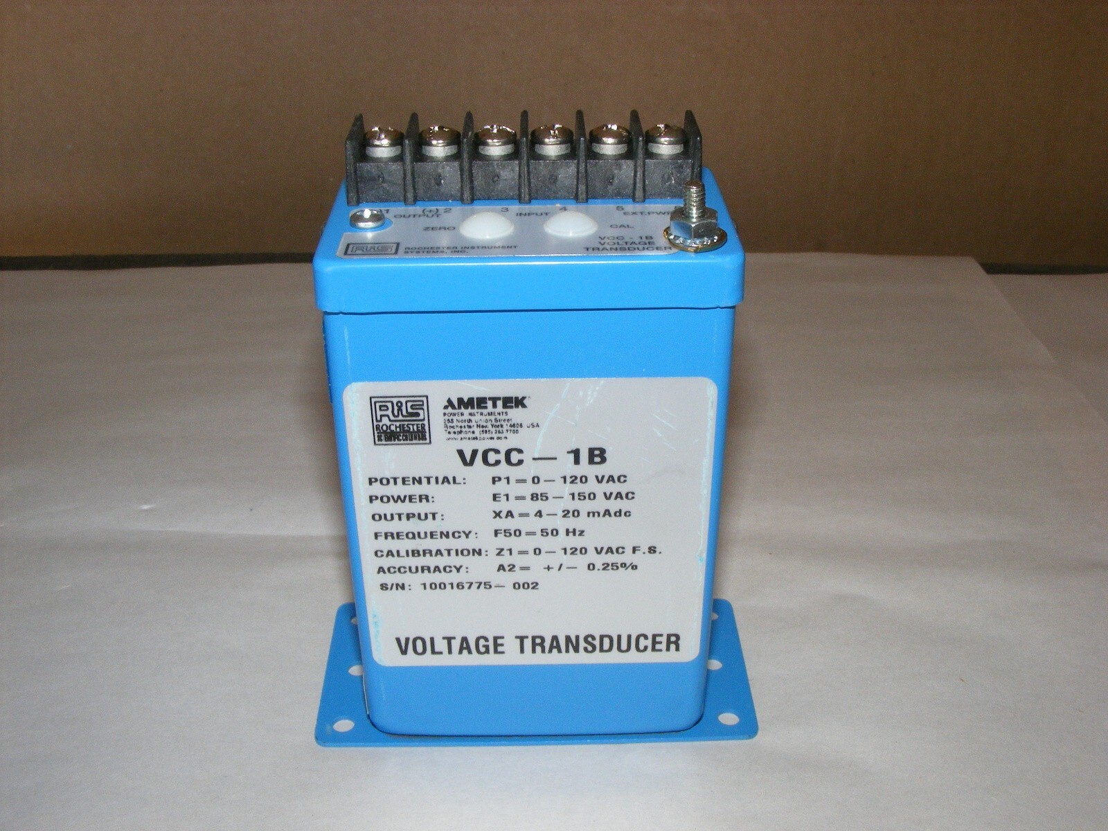 Ametek VCC-1B Voltage Transducer NOS (a59)