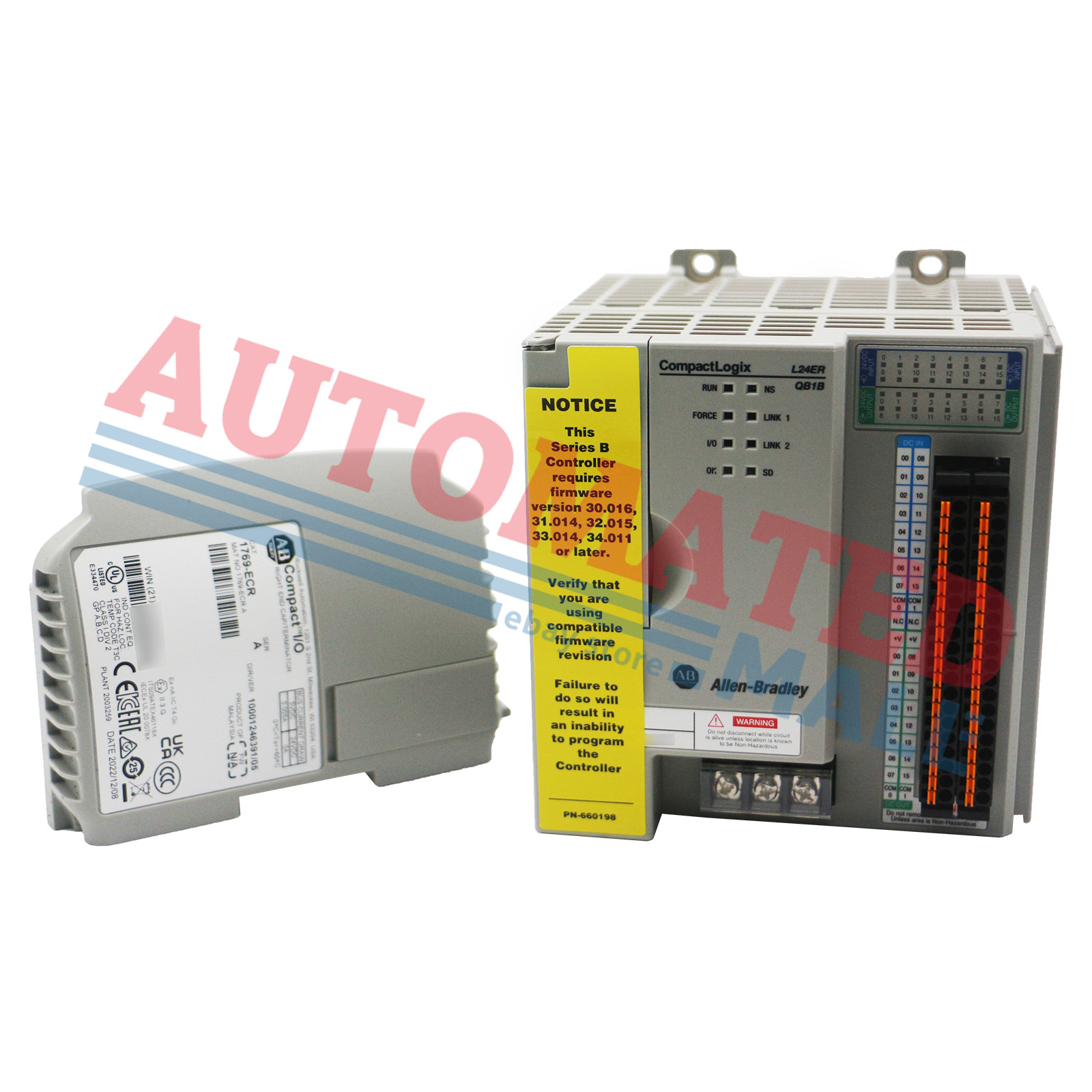 1769-L24ER-QB1B New Allen-Bradley CompactLogix 750KB DI/O Controller EtherNet/IP