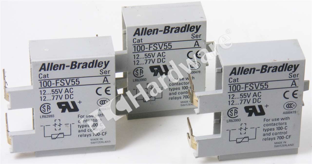 Lot of 3 Allen Bradley 100-FSV55 /A Surge Suppressor Varistor Module Qty