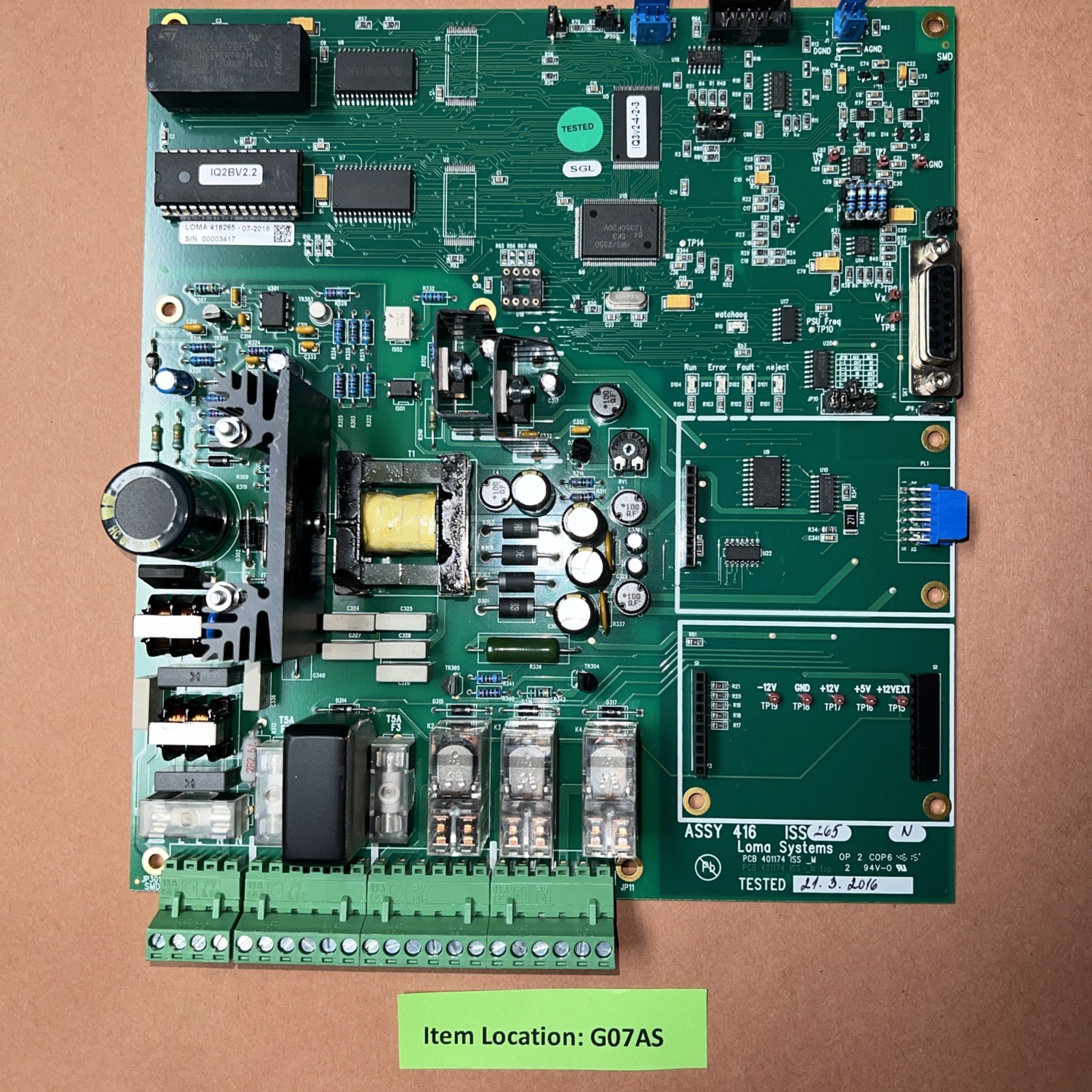 LOMA 416265 PCB CONTROL BOARD ASSEMBLY