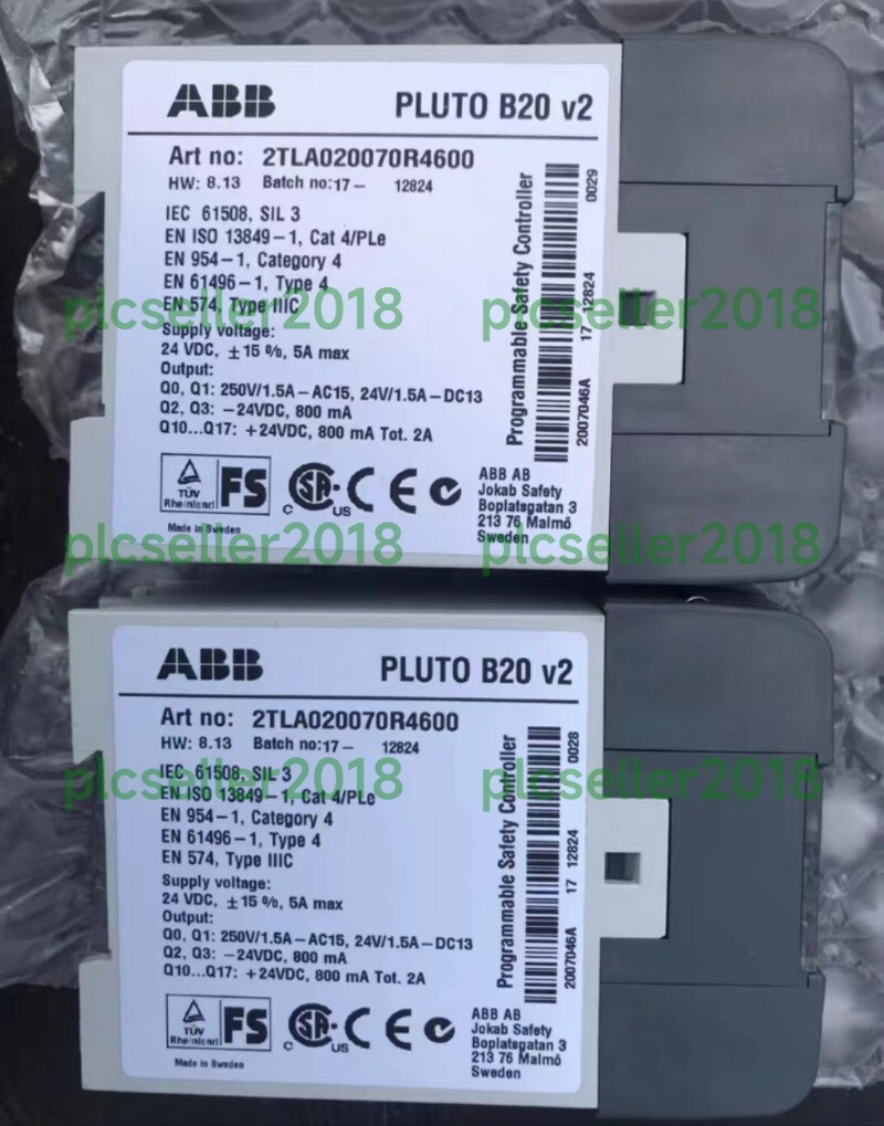 1Pcs New ABB Safety relay 2TLA020070R4600 Brand new without packaging
