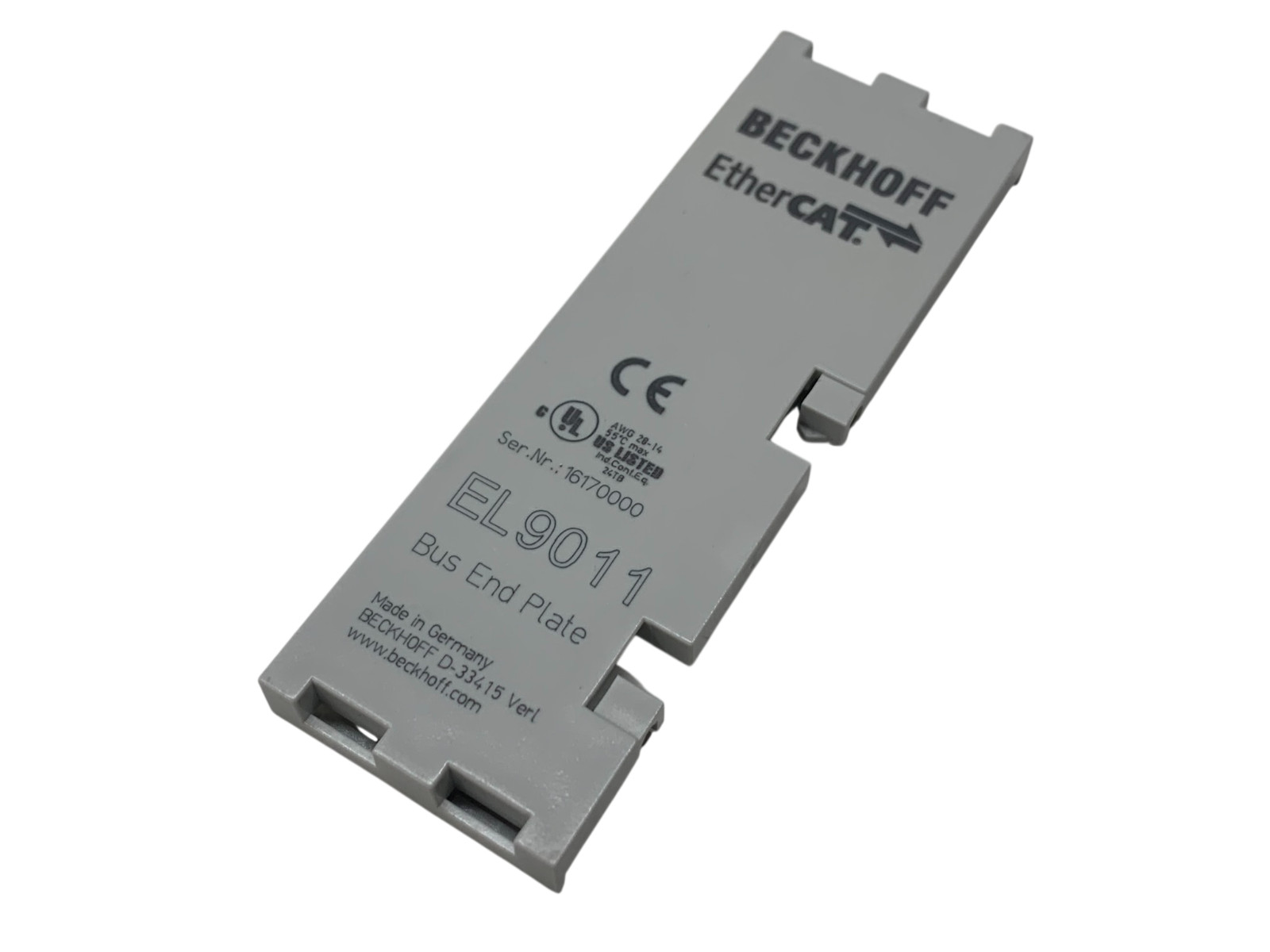 Beckhoff EL9011 Bus End Plate Cover Cap For PLC Module E-Bus Contacts