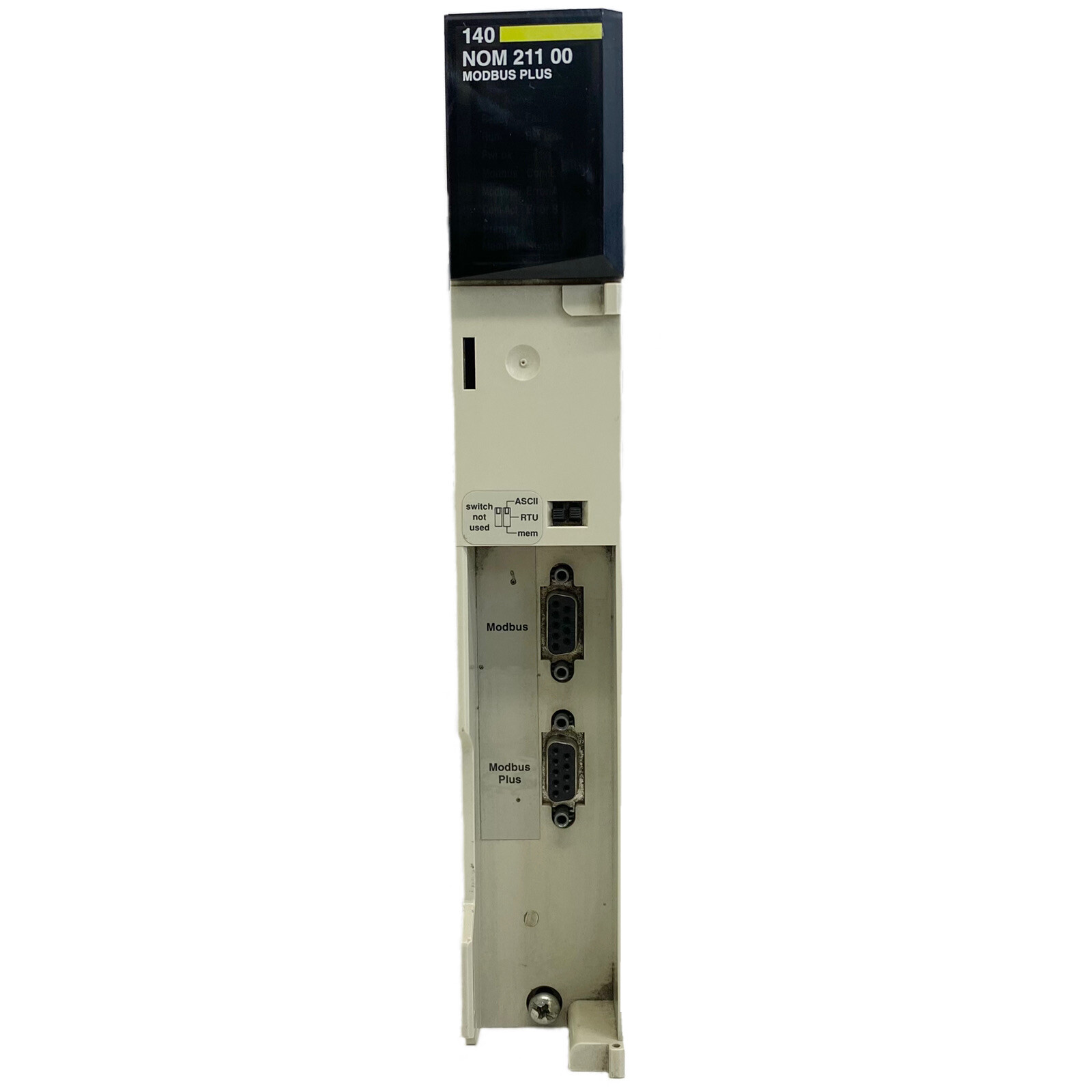 Schneider Modicon TSX Quantum 140NOM21100 1CH MB+ Head Communication Module Used