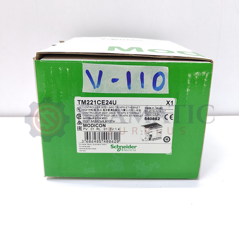 New Schneider TM221CE24U Logic controller, Modicon M221 , V#110+