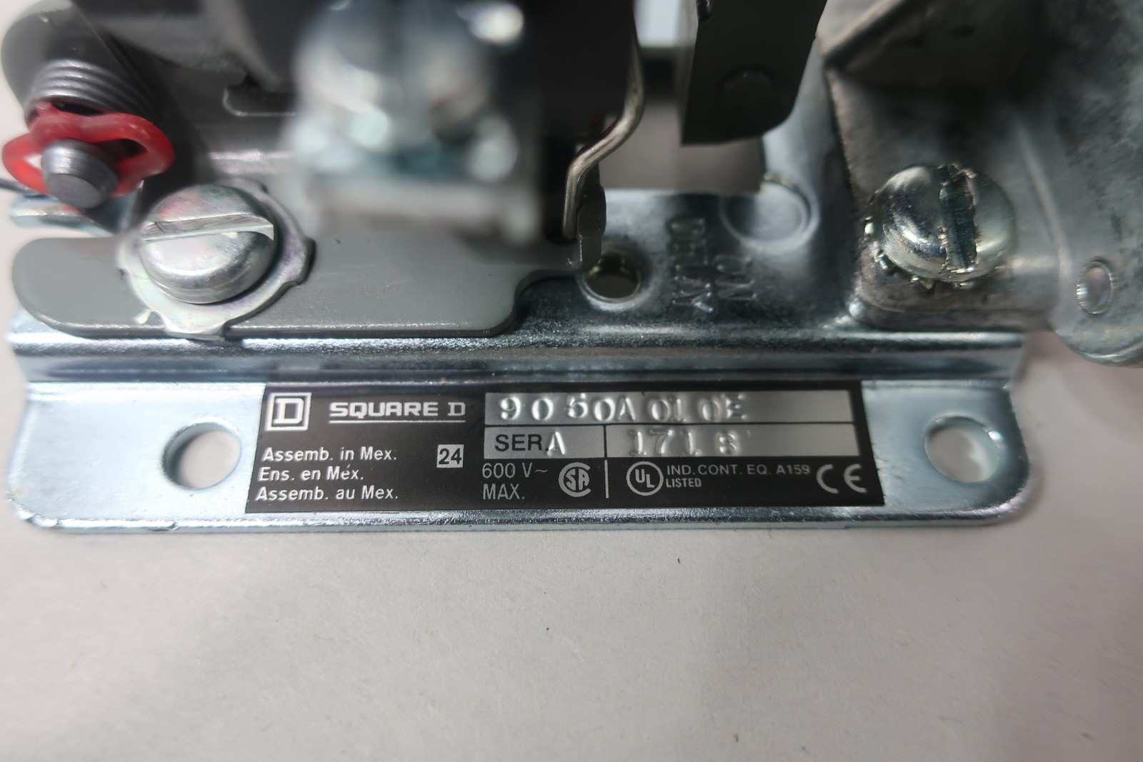 Square D 9050AO10EV02 Pneumatic Relay 120v-ac