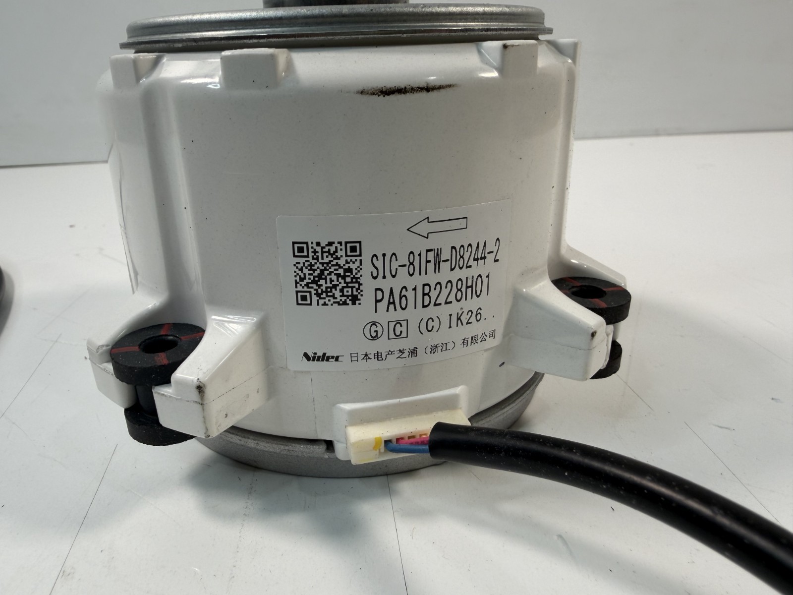 Nidec Air Handler Blower Motor SIC-81FW-D8244-2 PA61B228H01 NEW (WIRE DAMAGED)