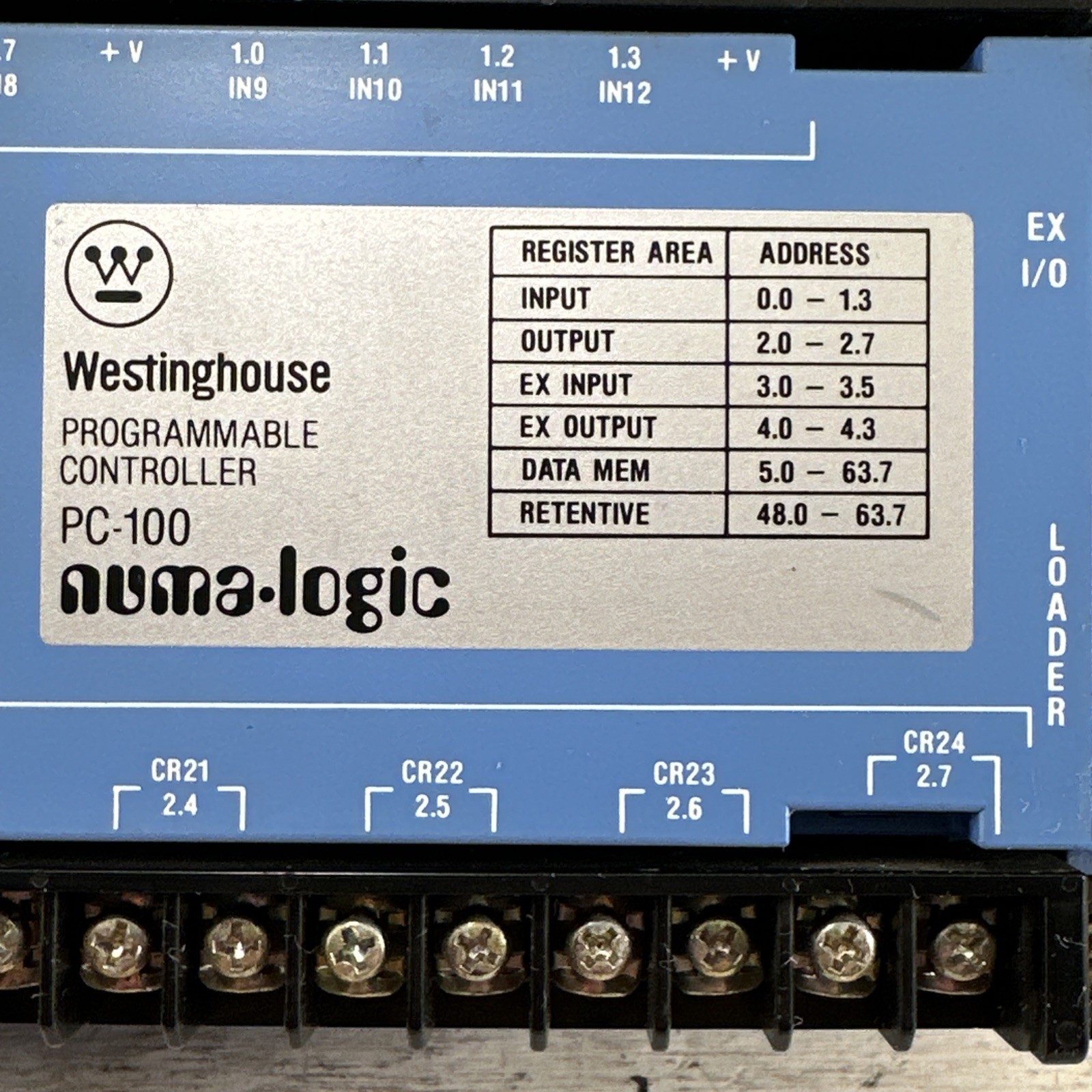 Used Working Westinghouse Programmable Controller PC-100-103 PC-100 PLC