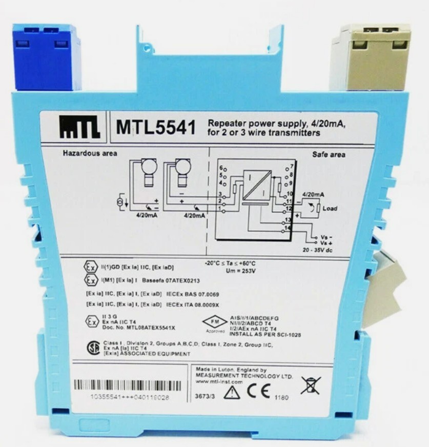 New MTL MTL5541 MTL Safety Barrier MTL5541 Expedited Shipping