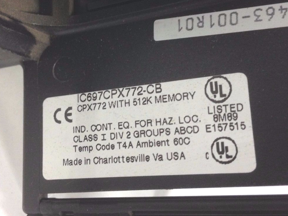 GE FANUC CPU MODULE IC697CPX772-CB 60 DAY WARRANTY!