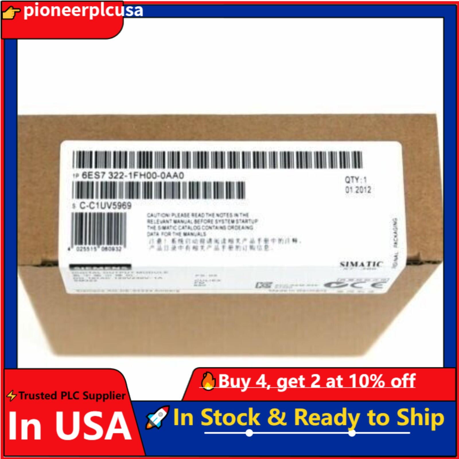 New Siemens 6ES7322-1FH00-0AA0 6ES73221FH000AA0 S7-300, Digital output SM 322