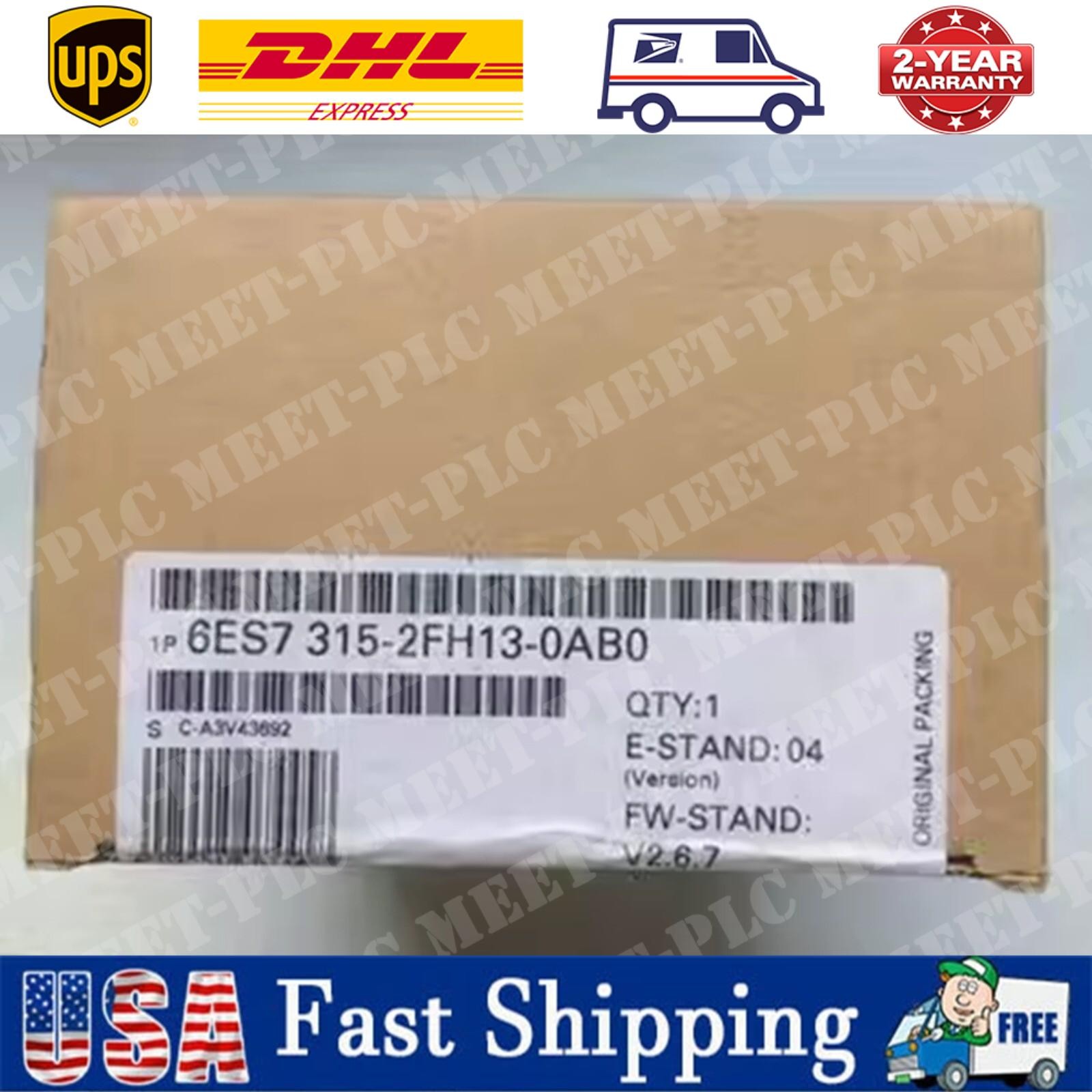 1PC New SIEMENS 6ES7315-2FH13-0AB0 6ES7 315-2FH13-0AB0 In Box Expedited Shipping