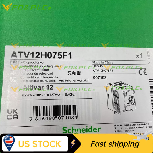 ATV12H075F1 Schneider Altivar Variable Speed Drive 1HP 0.75kW 120/240V