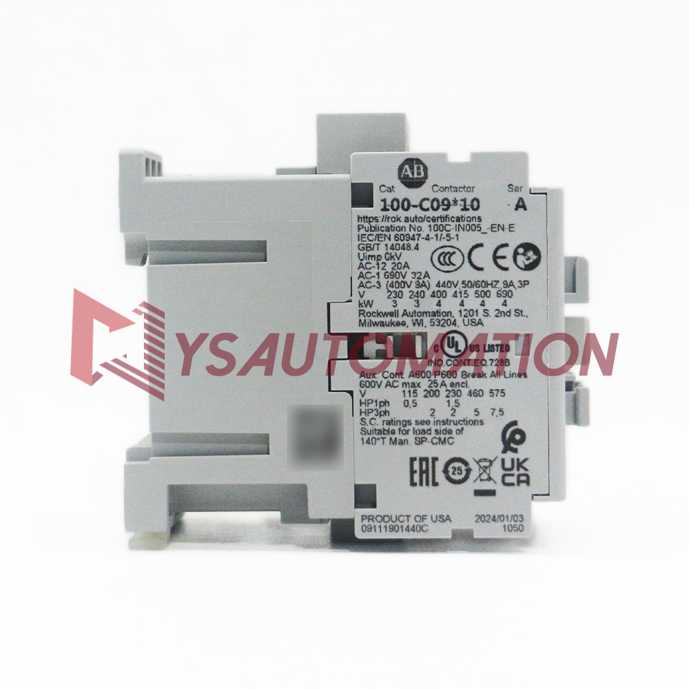 NEW Allen-Bradley 100-C09KJ10 100-C IEC Contactor 24V 50/60Hz Screw Terminals