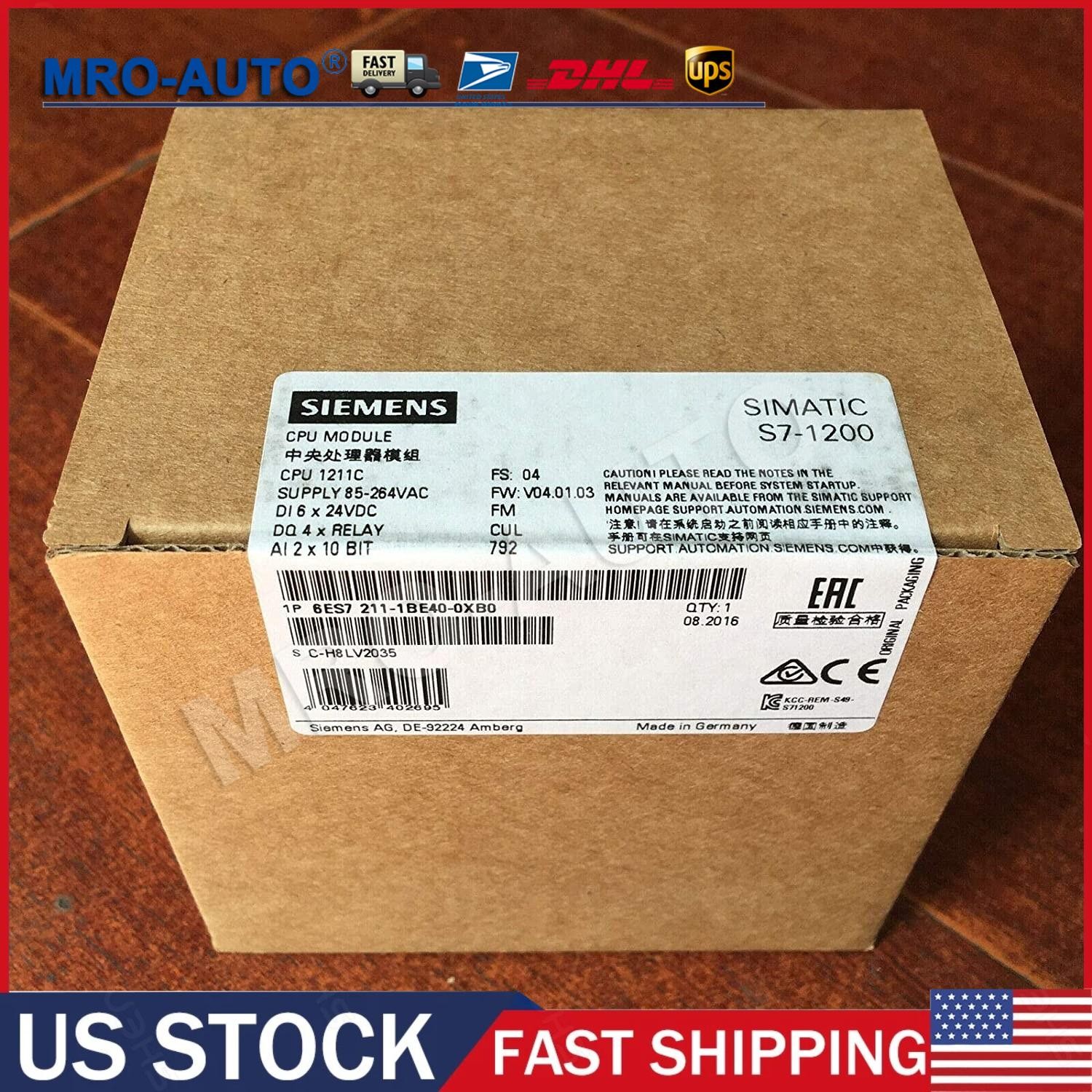 New Siemens SIMATIC S7-1200 CPU 1211C 6ES7211-1BE40-0XB0 6ES72111BE400XB0