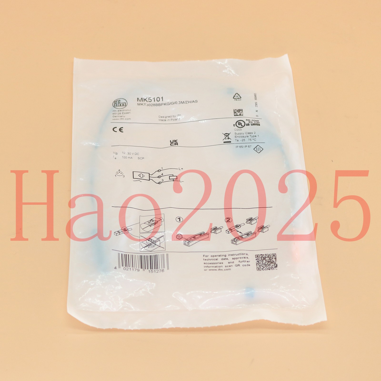 MK5101 For IFM Electronic New Magnetic Cylinder Sensors Free Shipping