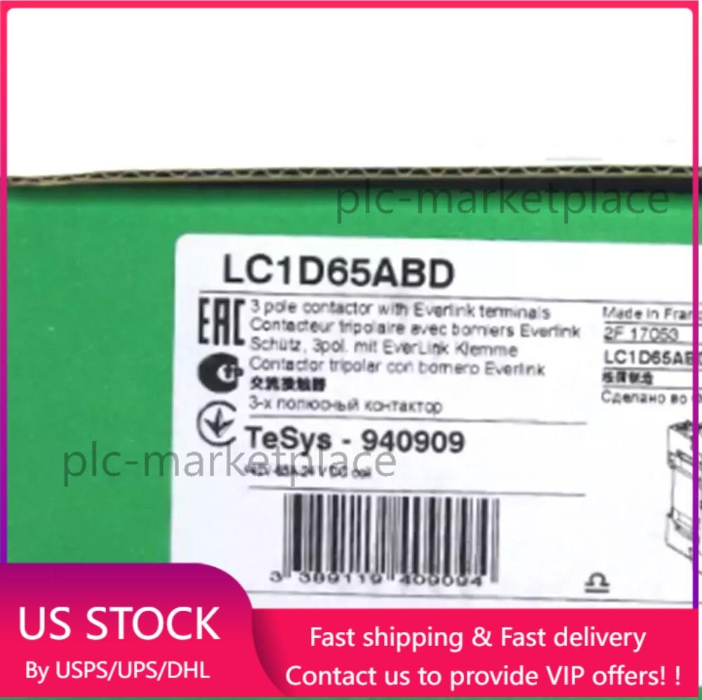 1PC Schneider LC1D65ABD Contactor 65A New In Box Fast Shipping