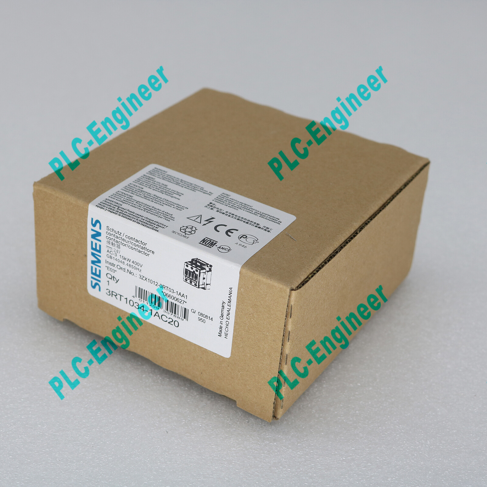 NEW Siemens Sirius 3RT1034-1AC20 3RT10341AC20 AC-3 24V 3P S2 Contactor