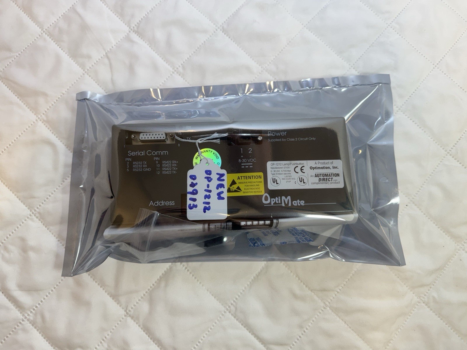 AUTOMATION DIRECT OptiMate OP1212 Lamp/Pushbutton