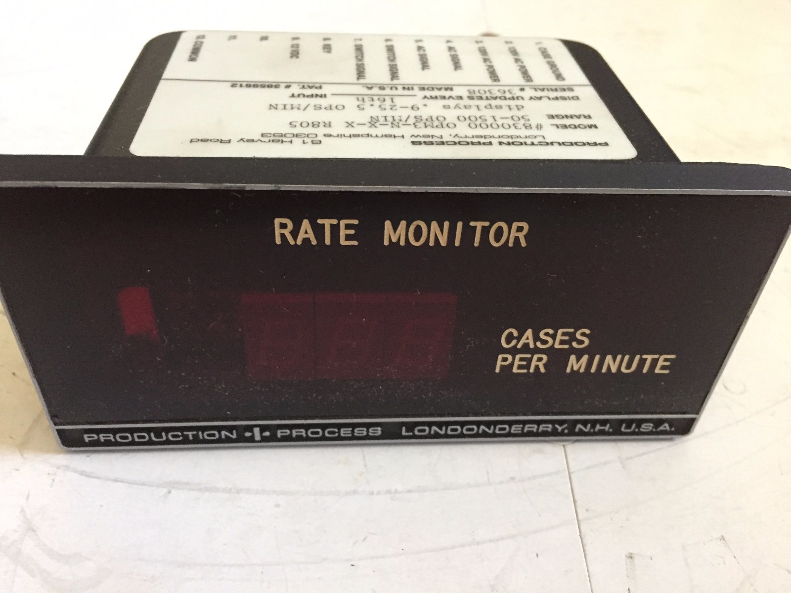 NEW PRODUCTION PROCESS 830000 MONITOR CONTROLLER,CZ