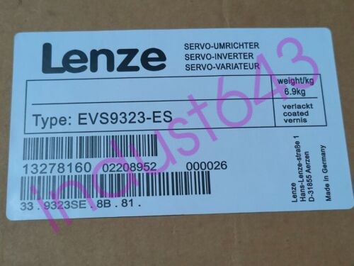 EVS9323-ES NEW LENZE EVS9323ES SERVO INVERTER