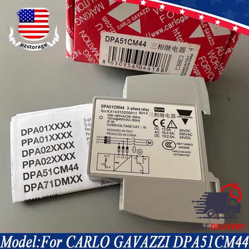 3-Phase Monitoring Relay Phase Sequence Protector 208-480VAC ECO For DPA51CM44