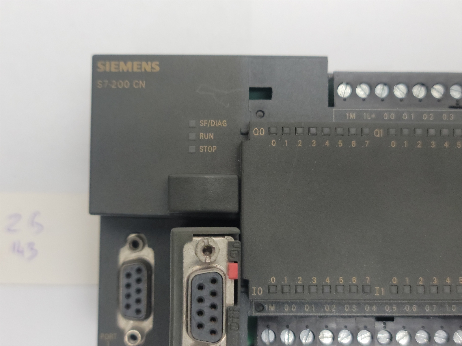 Siemens S7-200 CN 216-2AD23-0XB8 CPU 226 CN PLC Module w/ 6ES7 972-0BB42-0XA0