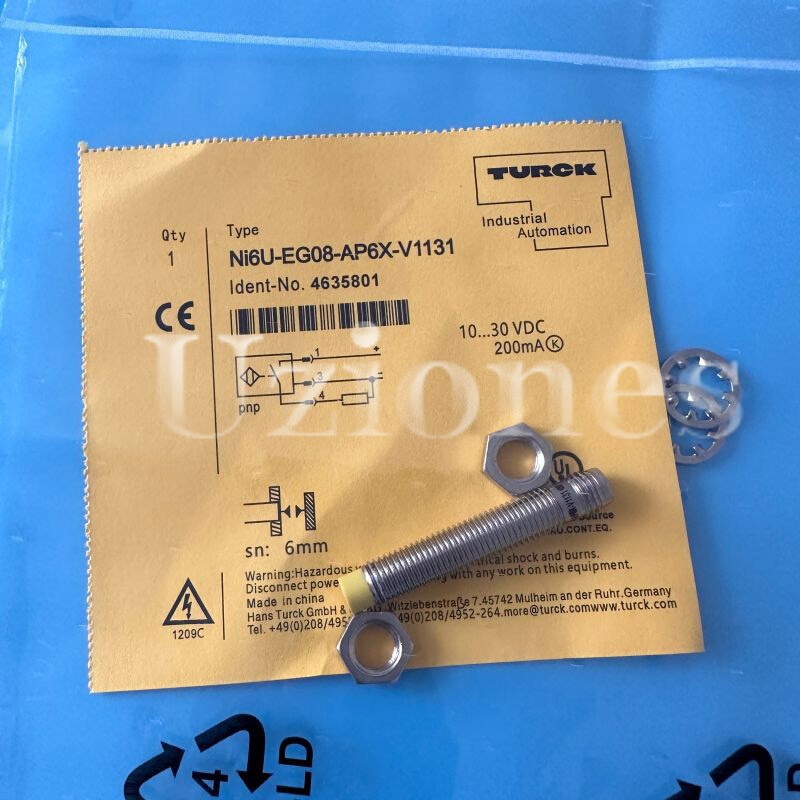 For Turck NI6U-EG08-AP6X-V1131 NI6UEG08AP6XV1131 Inductive Switch Sensor 6mm PNP